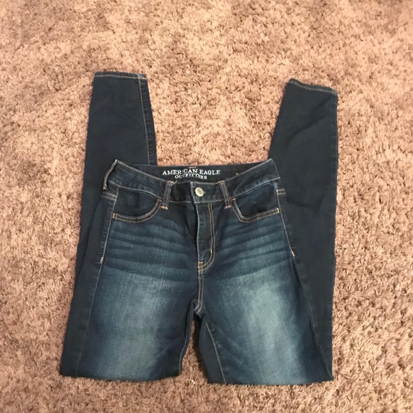 American Eagle dark wash  jeggings - Picture 2 of 5